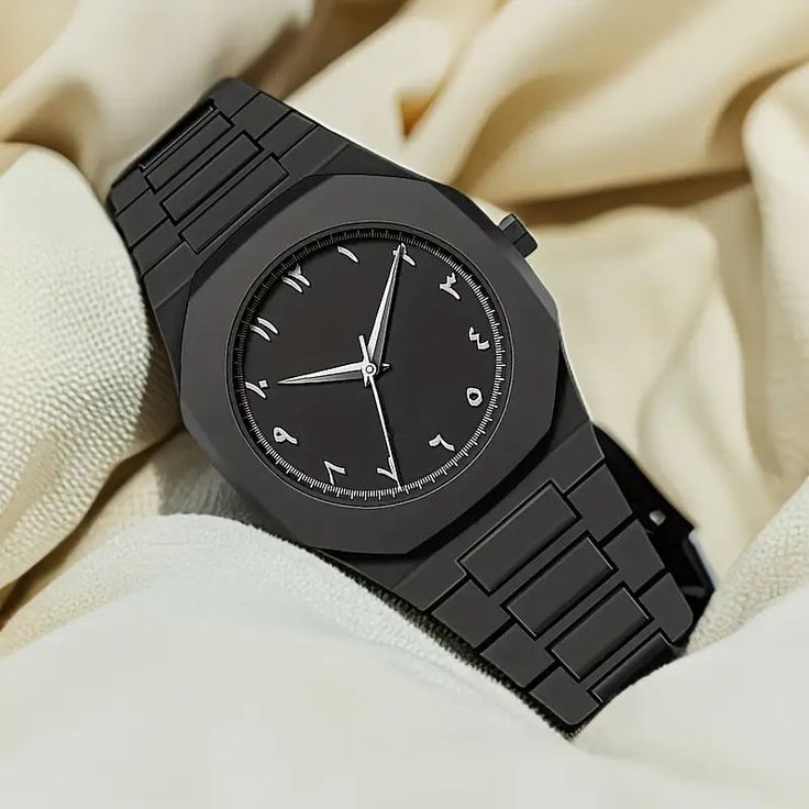 Black Arabic Aura Watch